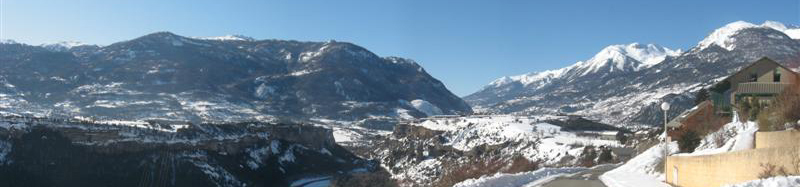 Vue d'Eygliers le 29 janvier 2009